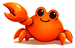 ClawMagic mascot pointing at message